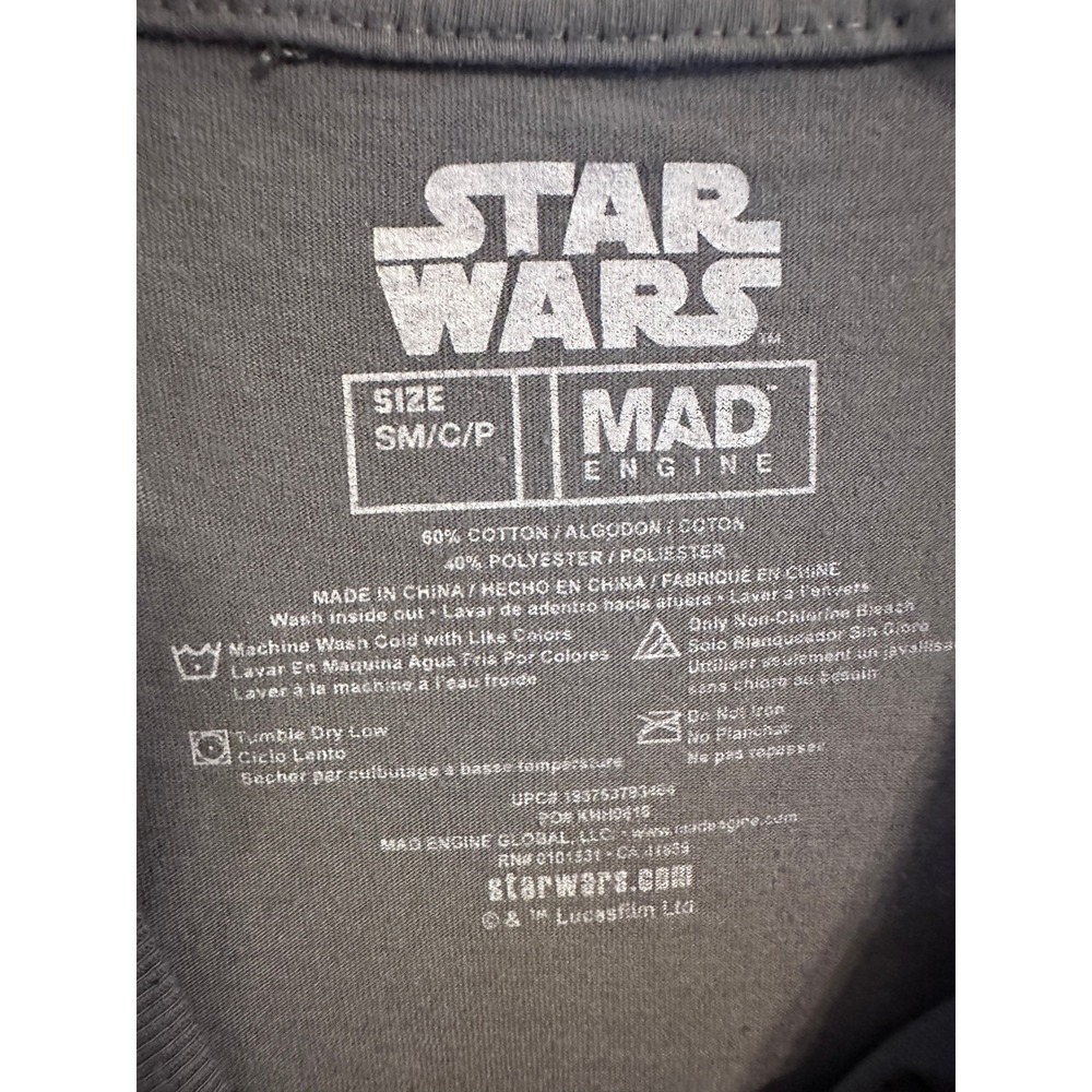 Star Wars The Mandalorian Grogu Enjoy the Little Things T Shirt Women's SM - Picture 2 of 3
